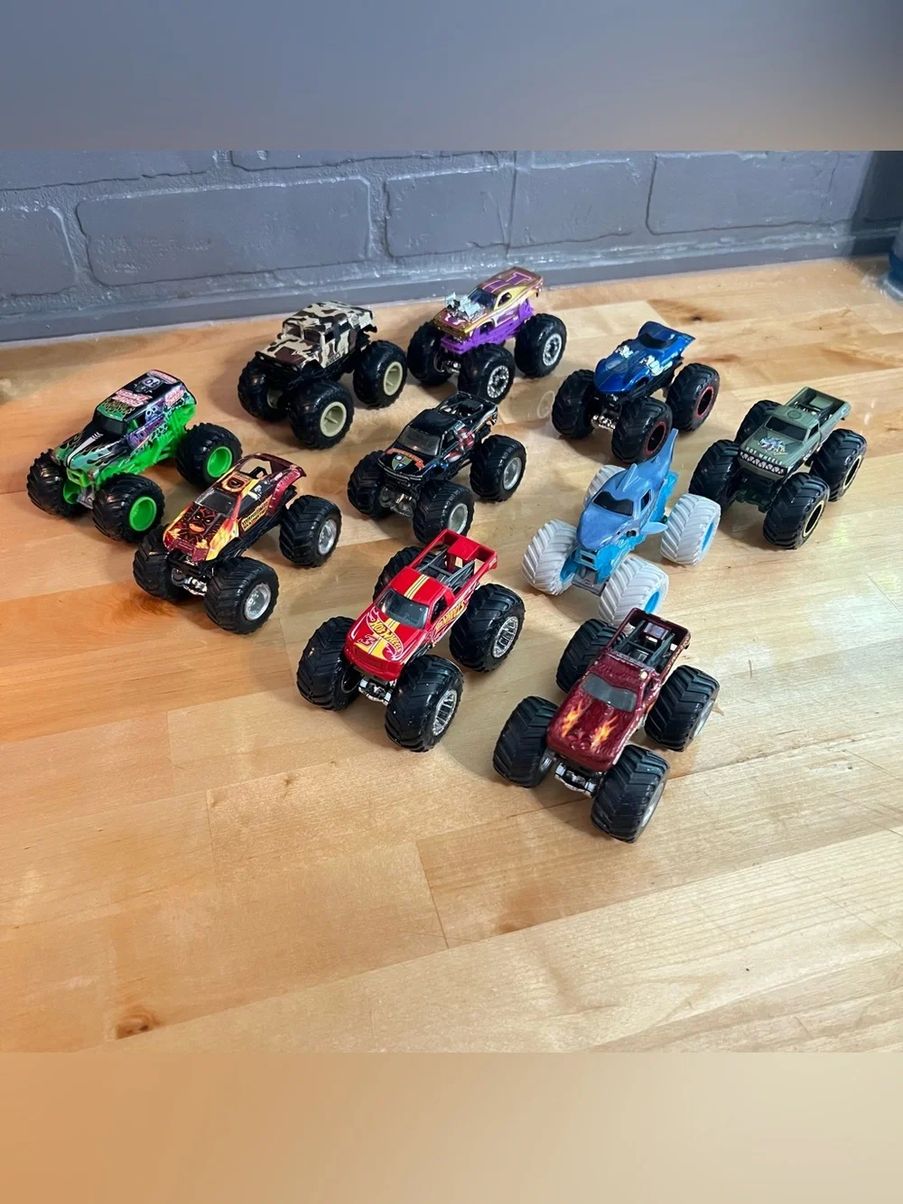Lot of 10 Hot Wheels Monster Trucks 1:64 Scale